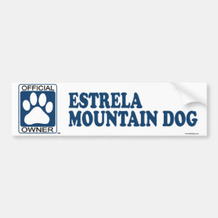 Adesivo Para Carro Azul do cão da montanha de Estrela