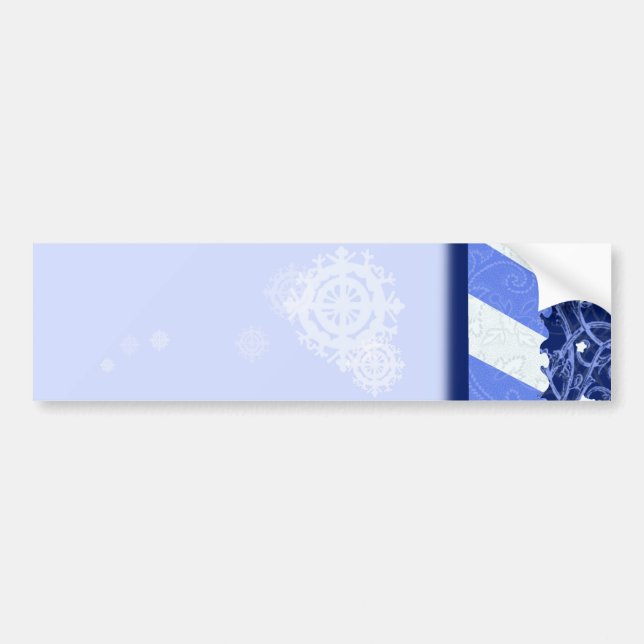 Adesivo Para Carro Azul do inverno (Frente)