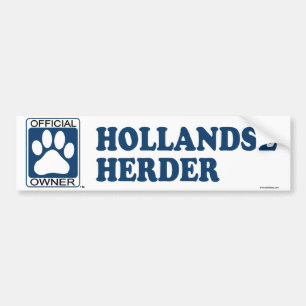 Adesivo Para Carro Azul do pastor de Hollandse