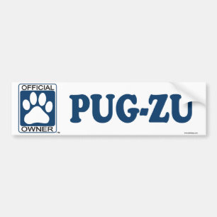Adesivo Para Carro Azul do pug-Zu