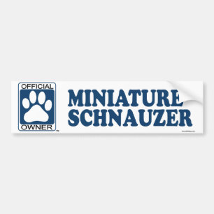 Adesivo Para Carro Azul do Schnauzer diminuto