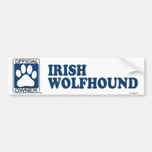 Adesivo Para Carro Azul do Wolfhound irlandês