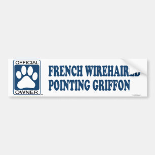 Adesivo Para Carro Azul francês apontar Griffon Wirehaired