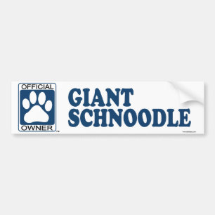 Adesivo Para Carro Azul gigante de Schnoodle