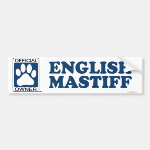 Adesivo Para Carro Azul inglês do Mastiff