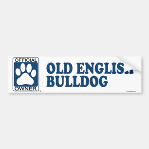 Adesivo Para Carro Azul inglês velho do buldogue