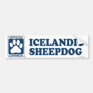 Adesivo Para Carro Azul islandês do Sheepdog