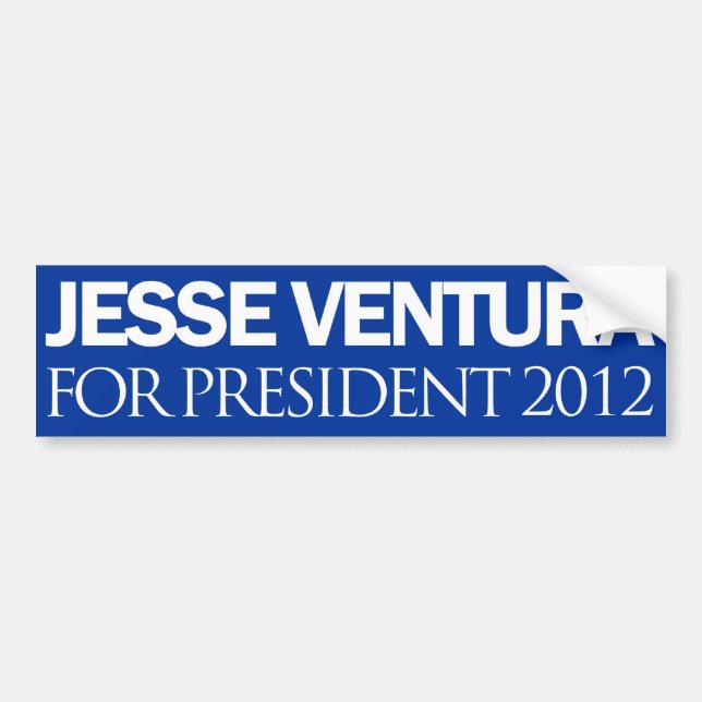 Adesivo Para Carro Azul liso 2012 de Jesse Ventura (Frente)