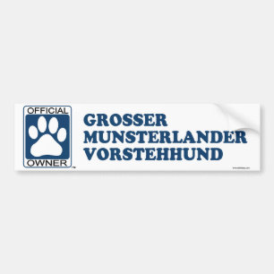 Adesivo Para Carro Azul mais bruto de Munsterlander Vorstehhund