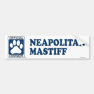 Adesivo Para Carro Azul napolitana do Mastiff