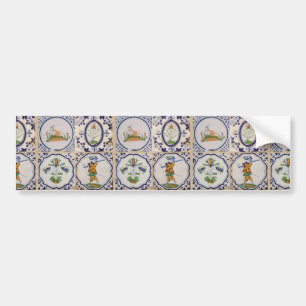 Adesivo Para Carro Azulejos Holandeses Antigos Delft do Século XVII a