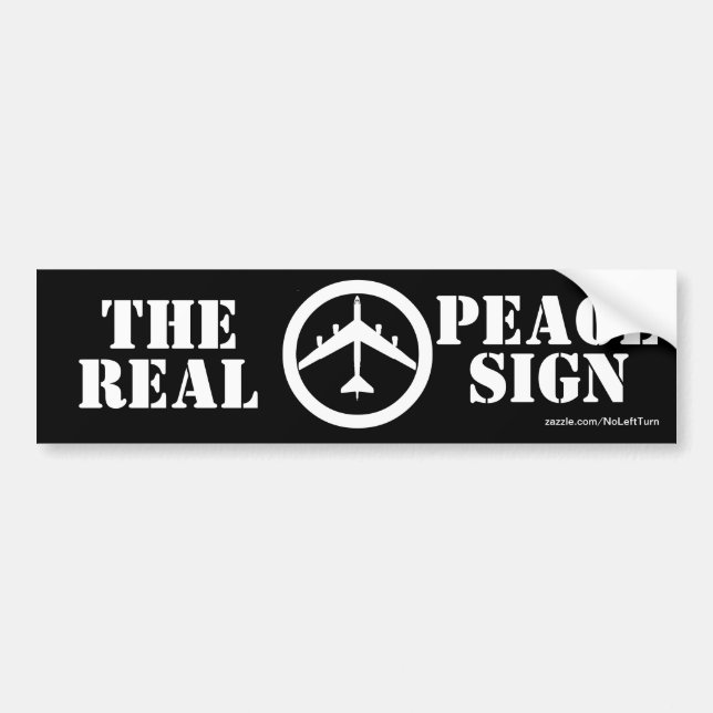 Adesivo Para Carro B52 O Autocolante de sinais de paz (Frente)