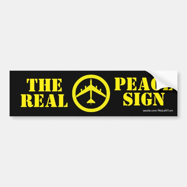 Adesivo Para Carro B52 O Autocolante de sinais de paz (Frente)