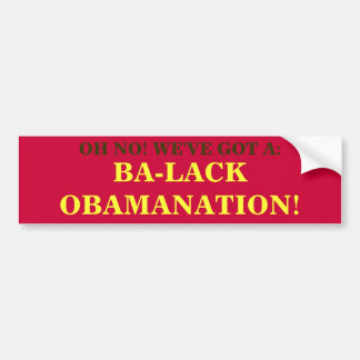 ADESIVO PARA CARRO BA-LACK OBAMANATION!