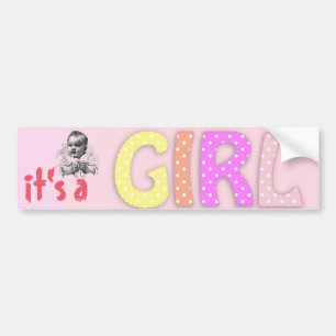 Adesivo Para Carro Baby Girl Bumpersticker