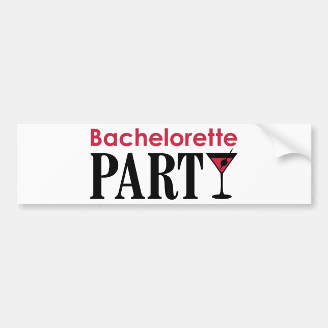 Adesivo Para Carro Bachelorette festa (Frente)