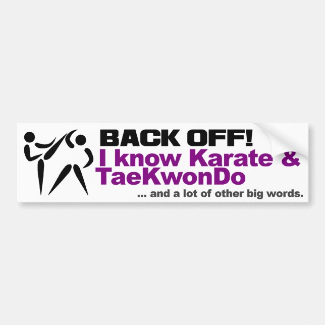 Adesivo Para Carro Back Off bumpersticker (Frente)