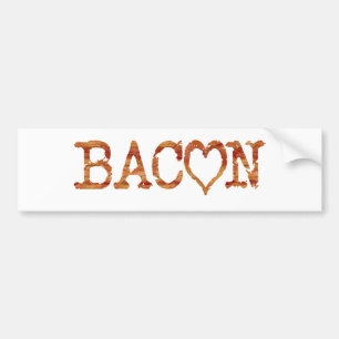 Adesivo Para Carro Bacon LOVE