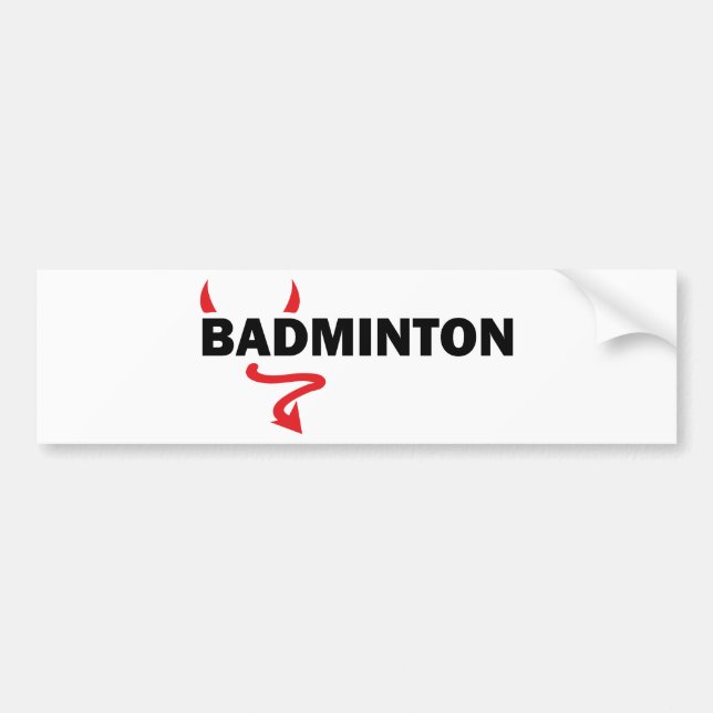 Adesivo Para Carro badminton (Frente)