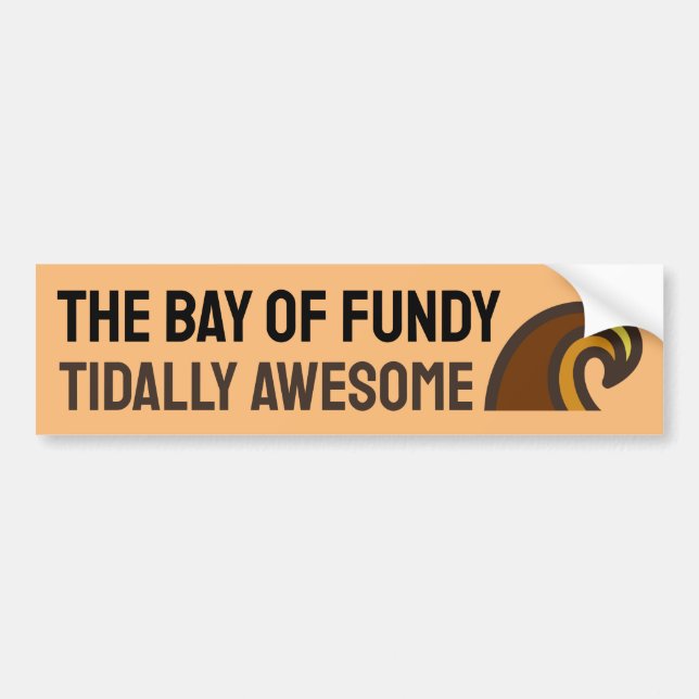 Adesivo Para Carro Baf do Fundy Tidally Incrível Bumper Sticker (Frente)