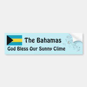 Adesivo Para Carro Bahamas Sinalizador e paleta para-choques