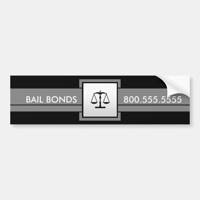 Adesivo Para Carro bail bonds (Frente)
