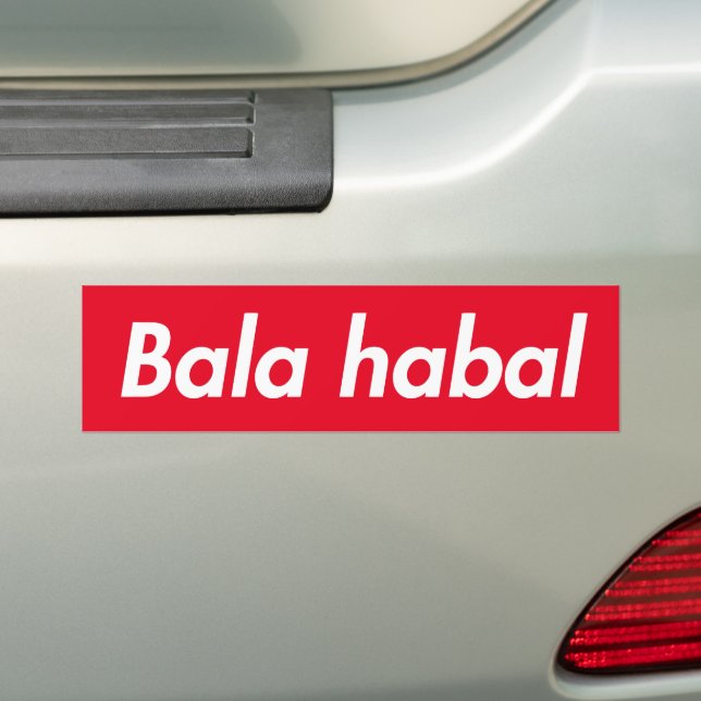 Adesivo Para Carro Bala Habal Engraçado Árabe (No carro)