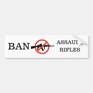 Adesivo Para Carro Ban Assault Rifles