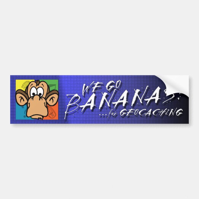 Adesivo Para Carro Bananas para Geocaching (Frente)