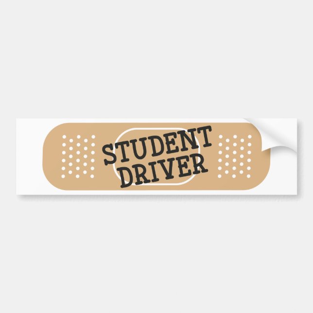 Adesivo Para Carro Bandagem do driver estudante (Frente)
