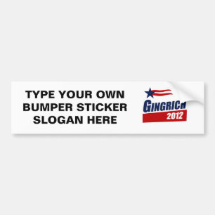 Adesivo Para Carro Bandeira 2012 de GINGRICH