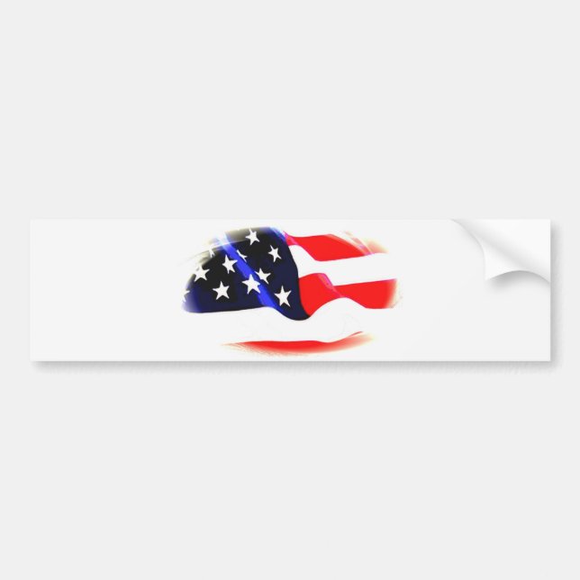 Adesivo Para Carro Bandeira Americana (Frente)