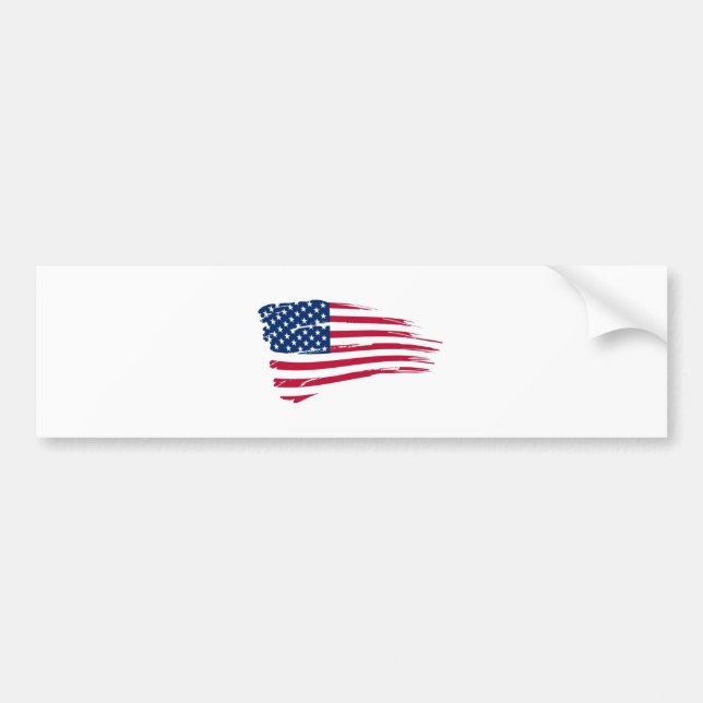 Adesivo Para Carro Bandeira americana (Frente)