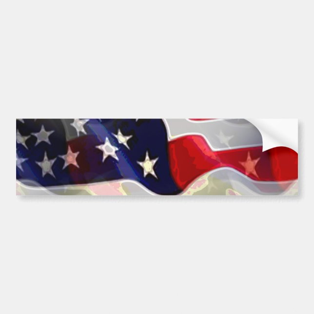 Adesivo Para Carro Bandeira Americana (Frente)