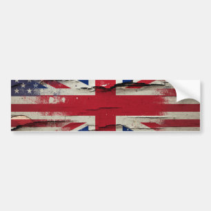 Adesivo Para Carro Bandeira americana britânica da pintura do