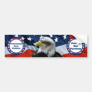 Adesivo Para Carro Bandeira americana da águia americana não apoian
