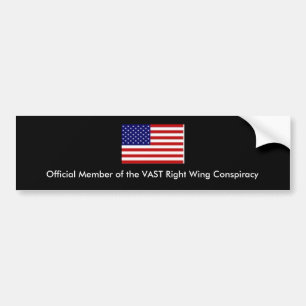 Adesivo Para Carro Bandeira americana, membro oficial do Righ VASTO