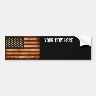 Adesivo Para Carro Bandeira americana patriótica dos EUA do Grunge d