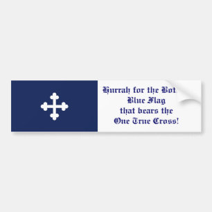 Adesivo Para Carro Bandeira azul de Bottony, Hurrah!
