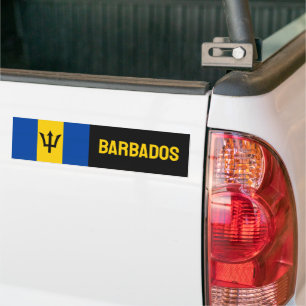 Adesivo Para Carro Bandeira Barbados