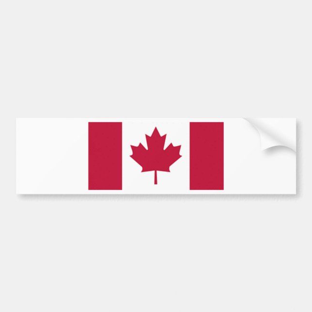 Adesivo Para Carro Bandeira canadense (Frente)