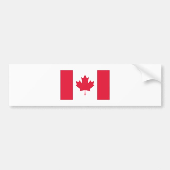 Adesivo Para Carro Bandeira canadense (Frente)