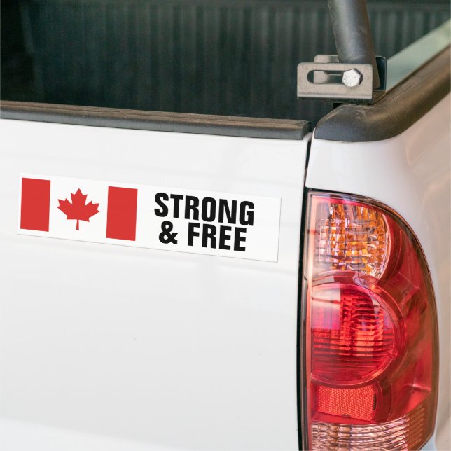 Adesivo Para Carro Bandeira canadense forte e GRATUITA (No caminhão)