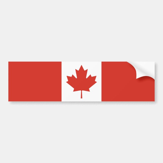 Adesivo Para Carro Bandeira Canadense Patriota (Frente)