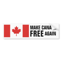 Bandeira canadense tornar o Canadá LIVRE novamente