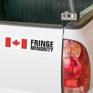 Adesivo Para Carro Bandeira Canadiana Fringe Minority Convoque Bumpe