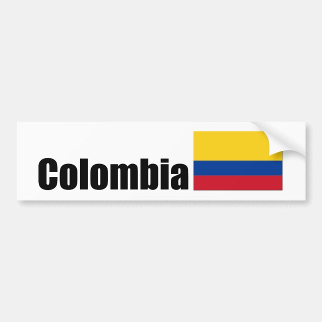 Adesivo Para Carro Bandeira colombiana (Frente)