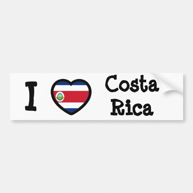 Adesivo Para Carro Bandeira Costa Rica (Frente)