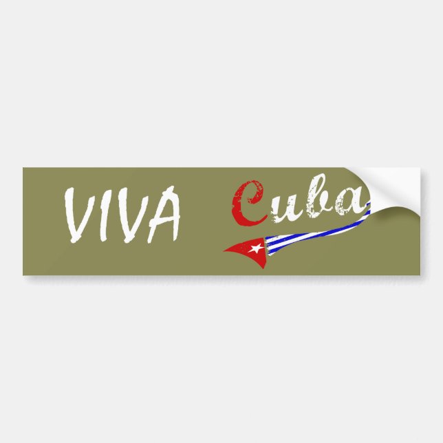 Adesivo Para Carro Bandeira Cubana (Frente)