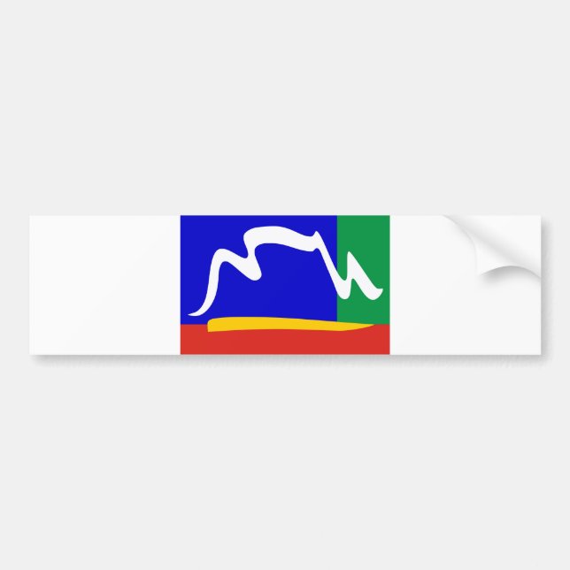 Adesivo Para Carro bandeira da cidade da cidade do cabo (Frente)